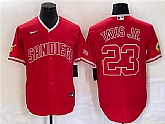 Men's San Diego Padres #23 Fernando Tatis Jr. Red Cool Base Stitched Baseball Jersey,baseball caps,new era cap wholesale,wholesale hats